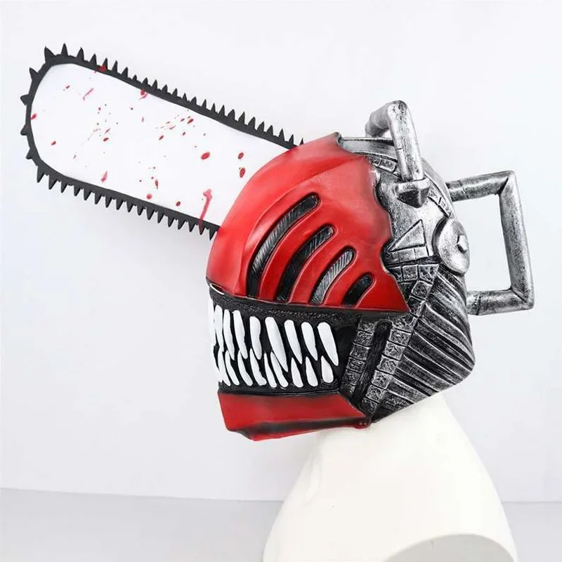 Pocta chainsaw mask Halloween horror role-playing secret room props latex mask