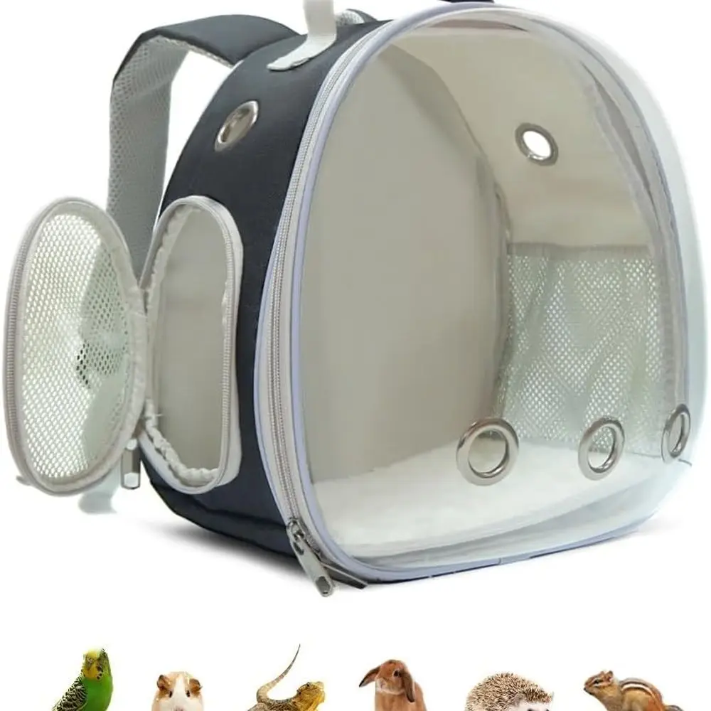 

Small Animal Carrier Backpack for Guinea Pig Bird Bunny Cat Kitten Lizard Rabbit Squirrel Beared Dragon Portable Travel Carrier