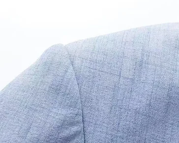 Herrenanzugjacke, Dünner Mantel, Bügelfrei, Pflegeleicht, Kein Pilling, Lässiger Business-Stil, Frühlingsstil, Sommerstil, Herbststil – Detail 5