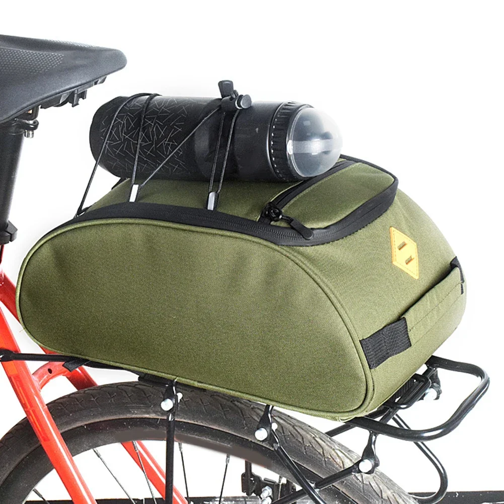 1PC 8L Bicycle Trunk Bag Waterproof Nylon Rear Rack Pannier With Quick Release & Shoulder Strap For MTB Commuting