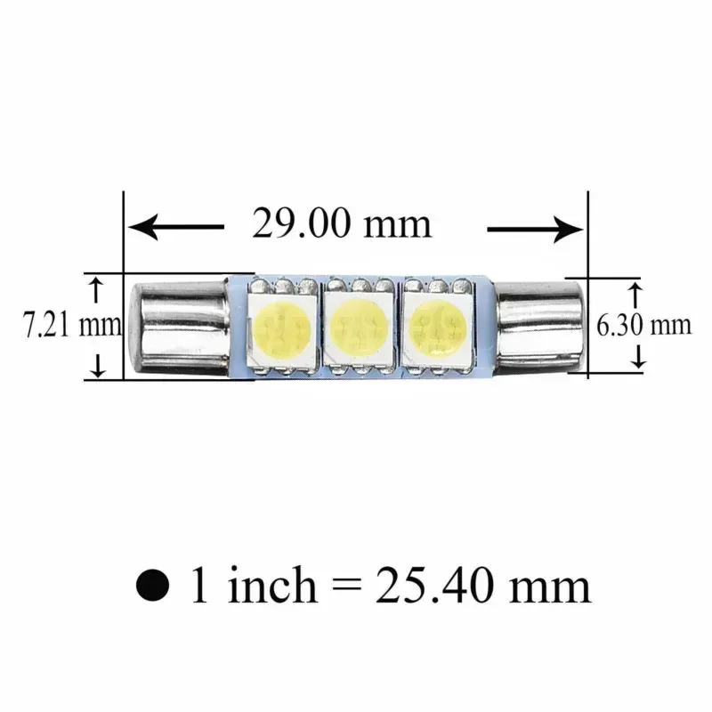 

Light Bulb LED Lights Kits Lamps Makeup Mirror Super Bright Bulb Replacement Sun Visor 5050 3-SMD Super Bright