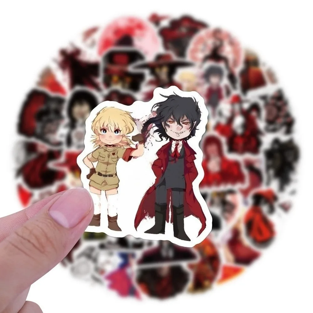 10/50 قطعة نمط الظلام أنيمي الديكور جراب هاتف سكيت دراجة كمبيوتر مكتبي خوذة الأمتعة زجاجة الثلاجة الغيتار