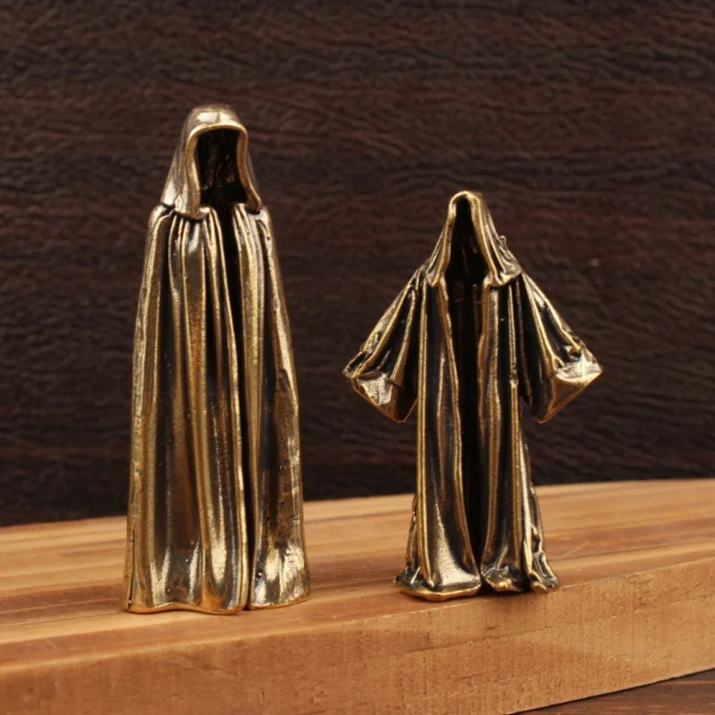 Brass retro desktop faceless ghost ornament decoration creative small ornament character killing god small ornament