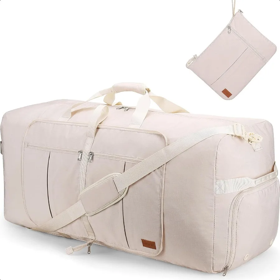 

120L Travel Duffle Bag for Men and Women 34 Large Duffle Bag for Traveling with Shoe Compartment Foldable Duffel Bag Water Tear