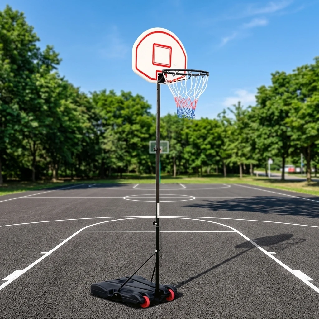 2026 Adjustable Portable Basketball Hoop Stand for Kids Adults Outdoor Indoor School Backyard Sports Training Equipmentpromote s