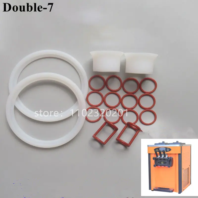 

18 In 1 New Seal Rings Parts Horn Shaped Sealing Tubes Fittings Of ZM Ice Cream Maker MK Soft Serve Machines New Accessories