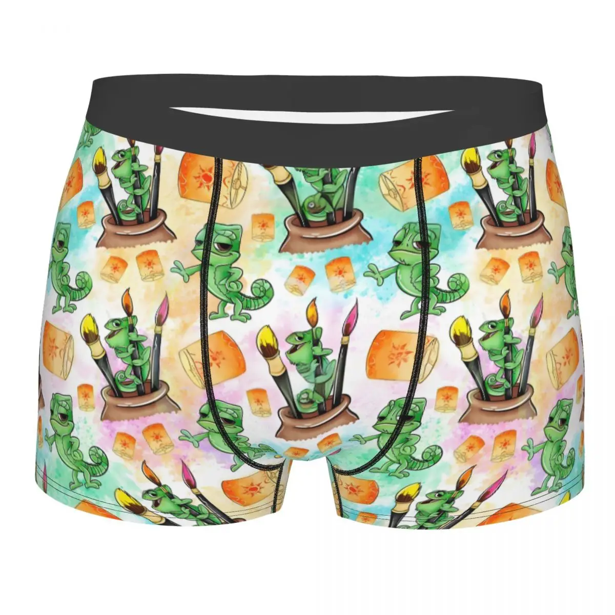 

Нижнее белье принцессы «Запутанная история» на заказ, мужской забавный принт с мультяшным принтом Шорты-боксеры Трусики Трусы Мягкие трусы