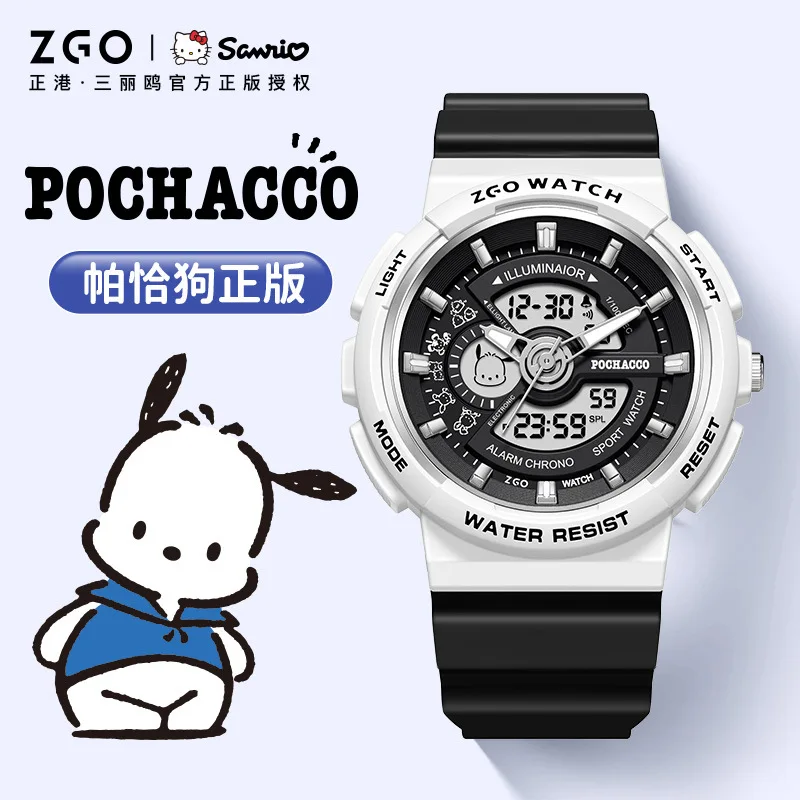 

Sanrio Watch for Girls Pochacco Kids Electronic Watch Boy Lovers Fashion Motion Multifunctional Hello Kitty Waterproof Watch