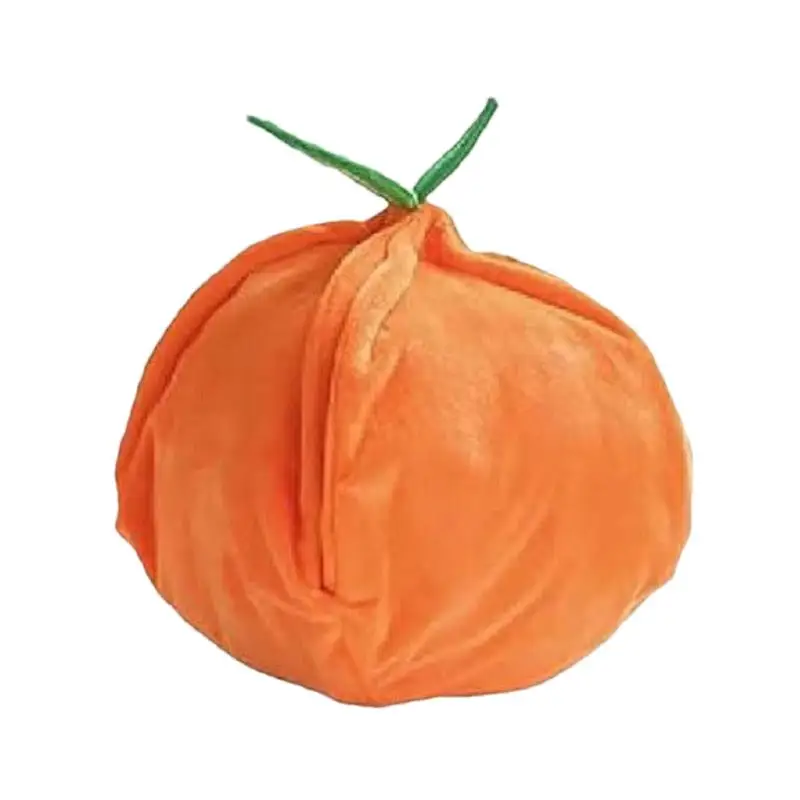 

Dog Sniffing Mat Orange Educational Food Hiding Play Toys Plush Interactive Squeaky Feeder Puzzle With Crumpled Paper For Large