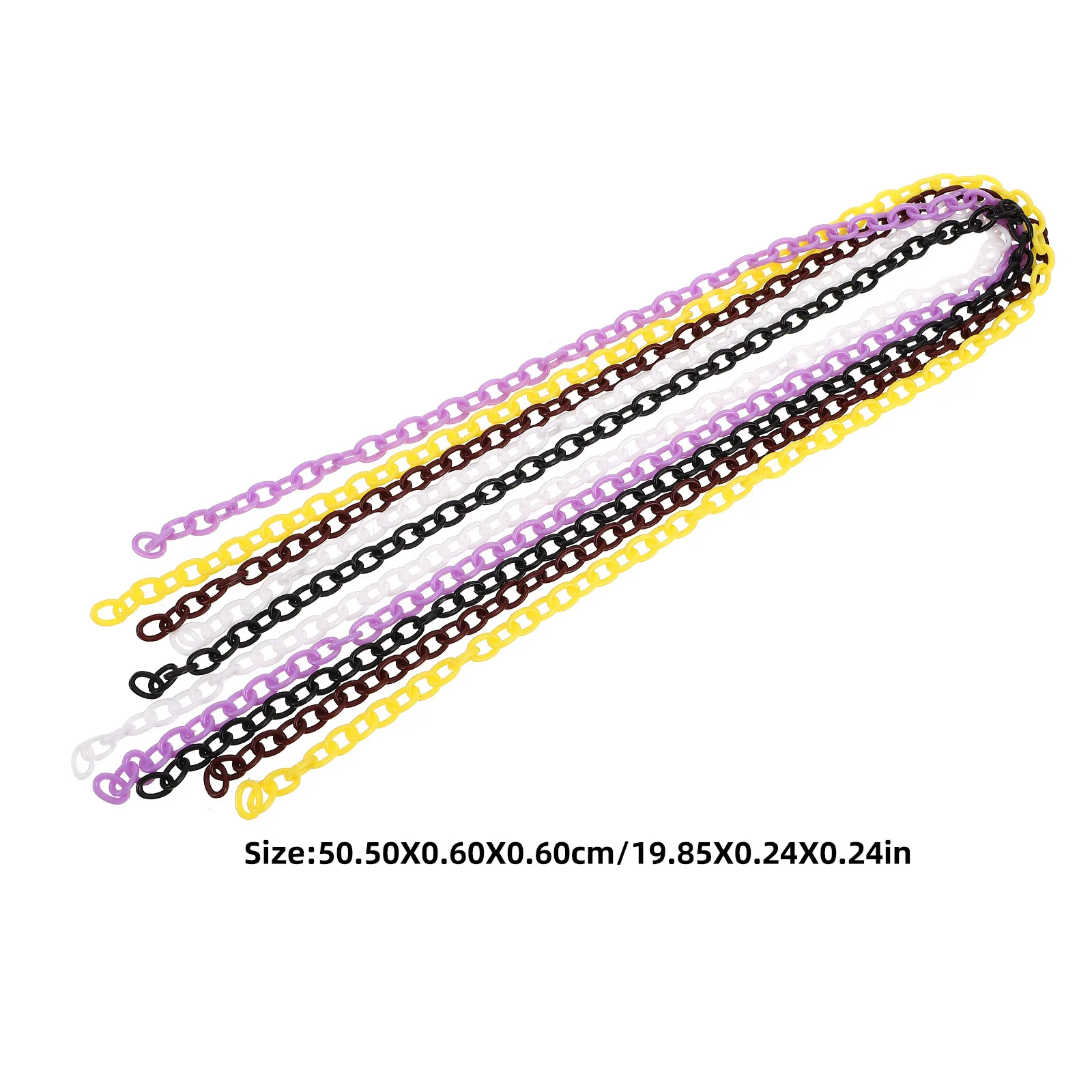 10 stücke Kunststoff Link Ketten Für Schmuck Machen Diy Handwerk Bunte Geldbörse Brillen Lanyard Kette Zubehör Dekorative Stecker