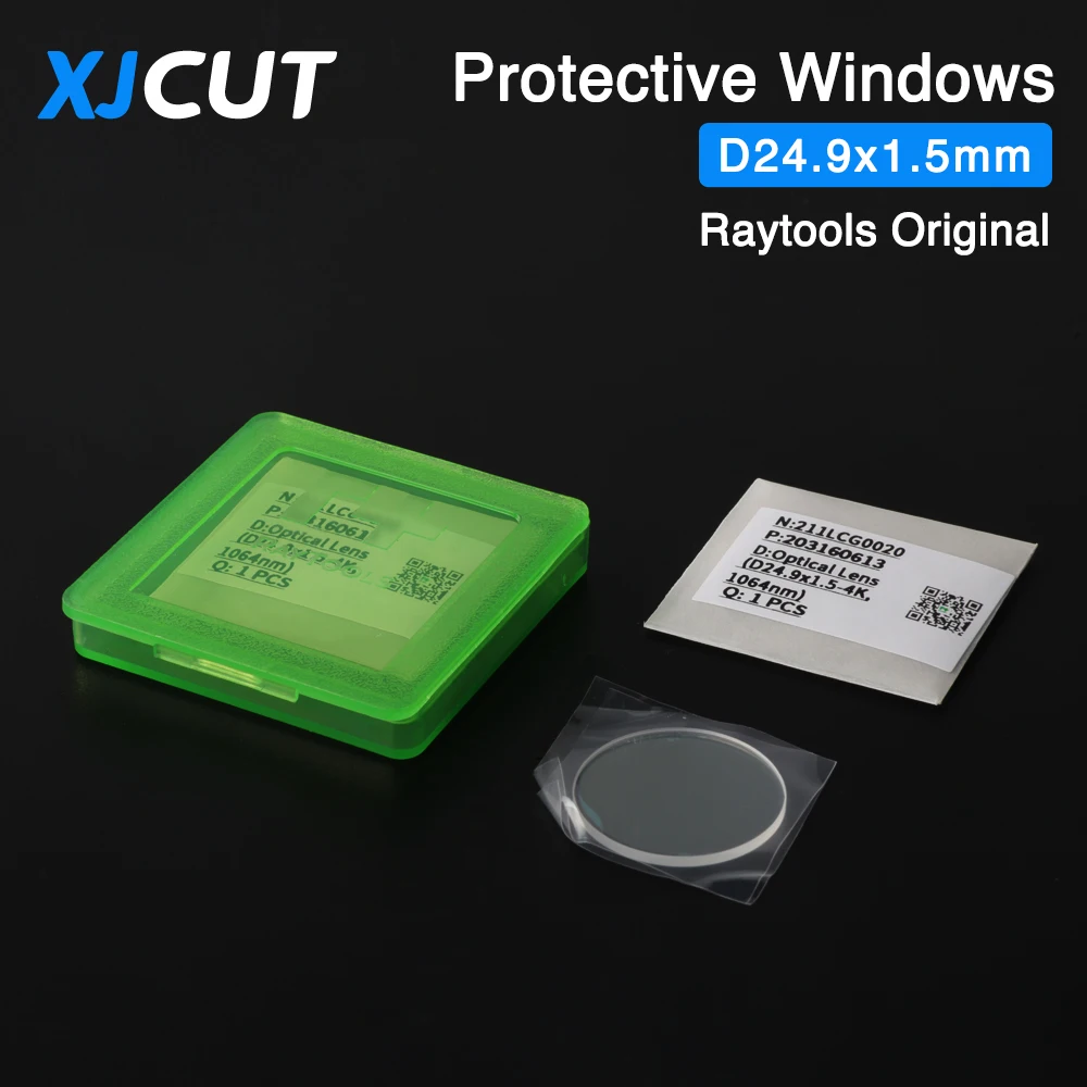 Imagem -04 - Xjcut-lente Original do Laser Windows Protetor Peças Principais Raytools 27.9x4.1 24.9x1.5 211lcg0037 211lcg0020 4kw 1064nm