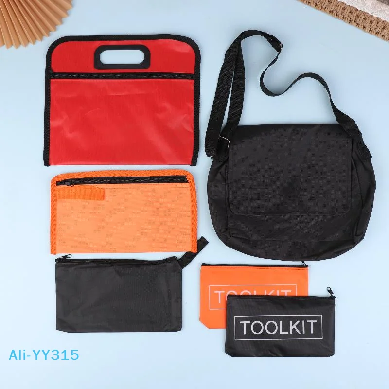 【Y】Zipper Canvas Waterproof Organizer Multi-function Portable Bag Storage Bags Hardware Toolkits Small Tool Bag