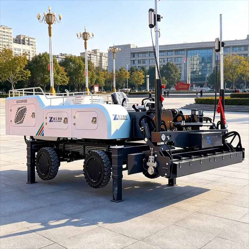 Customized Concrete Floor Laser Screed Machine Ride On Automatic Hydraulic Leveling High Precision Laser Screed Warehouse
