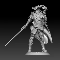 1/24 75mm 1/18 100mm Resin Model Kits Man Warrior Figure Unpainted No Color RW-956