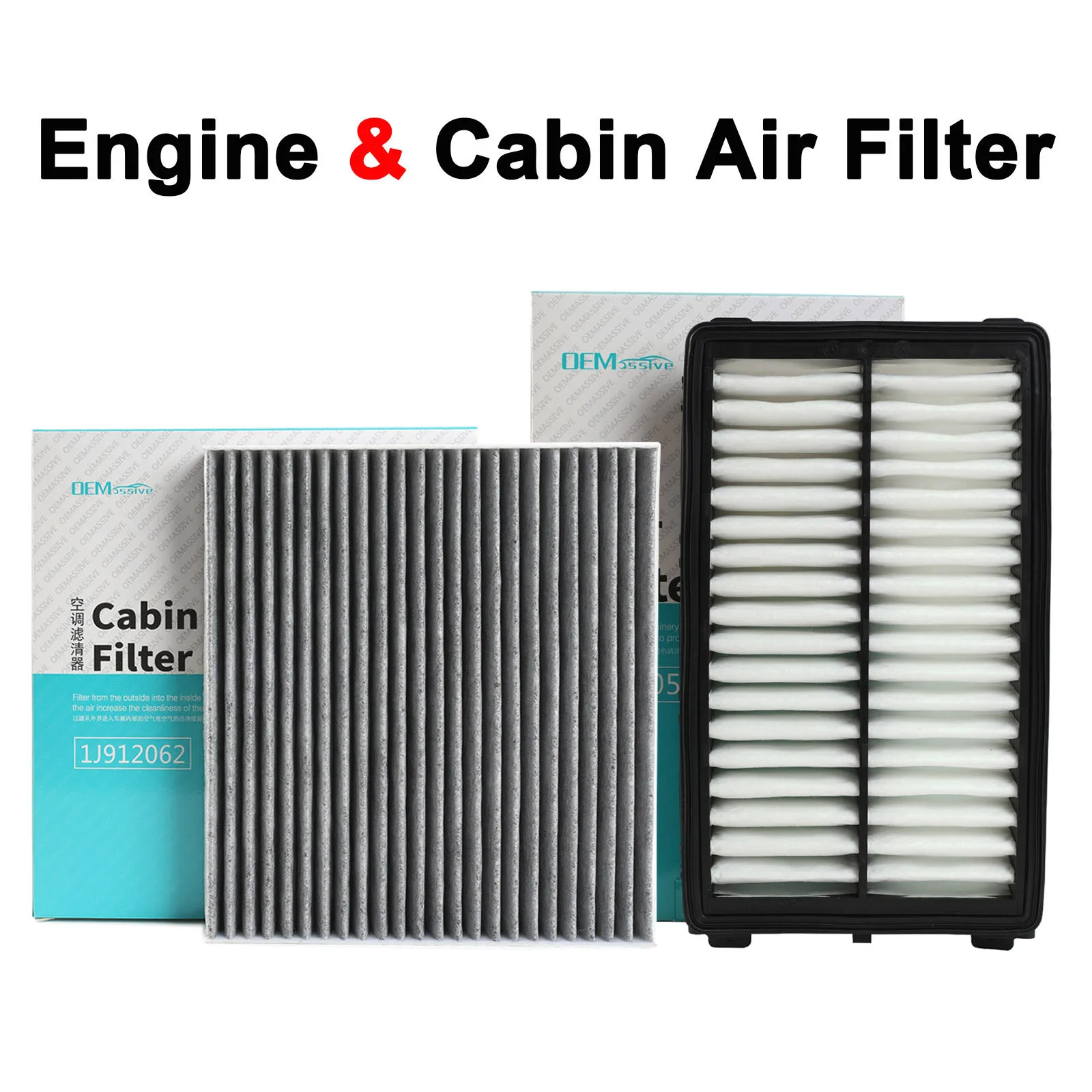Car Engine & Cabin Pollen Air Filter Set For Hyundai Tucson Sonata Santa Fe Kia K5 Sportage Sorento 2.5L 28113-L1000 97133-L1000
