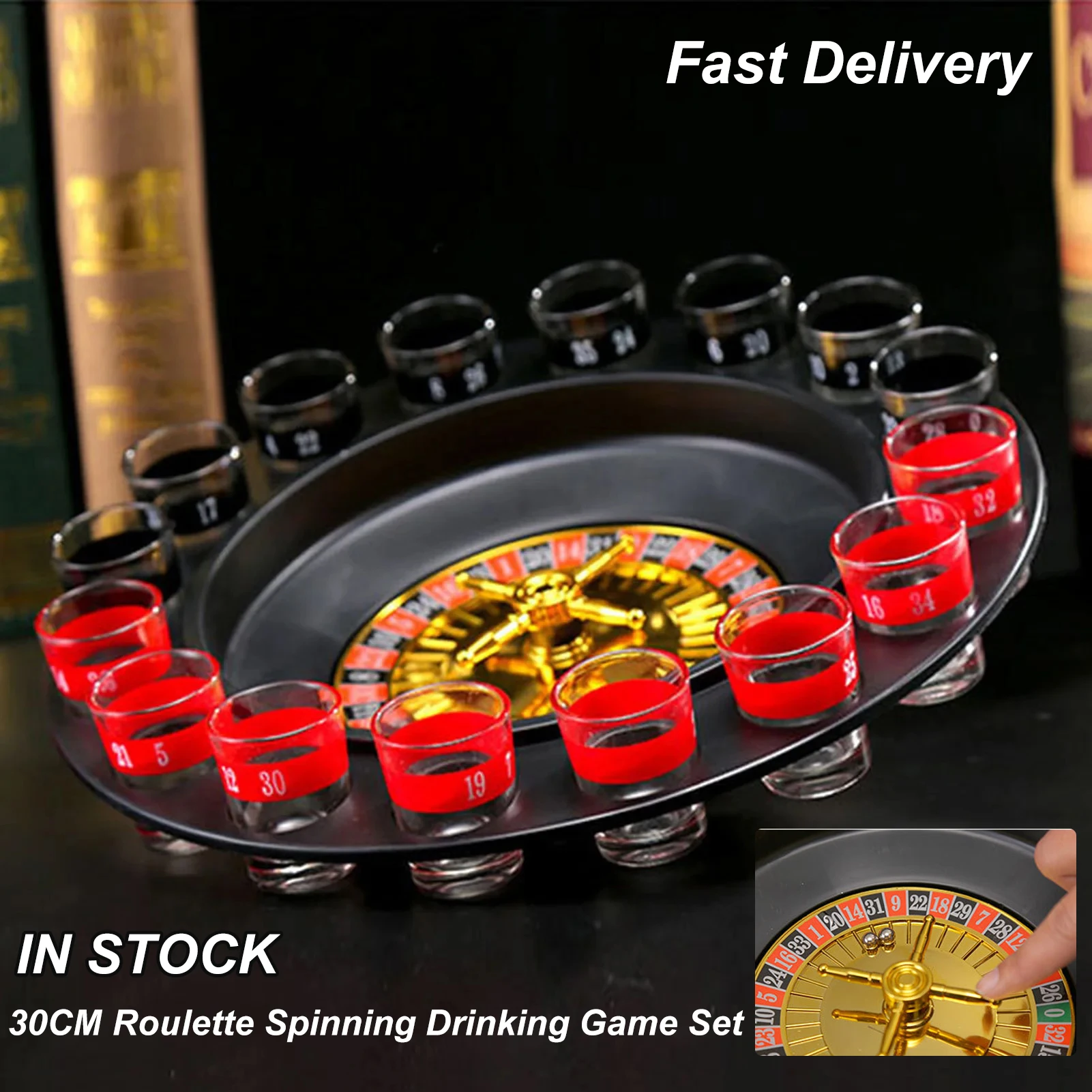 

Party Game Shot Roulette Shot Roulette Spinning Drinking Game Roulette Drinking Game For Parties Securely Package Casino Style