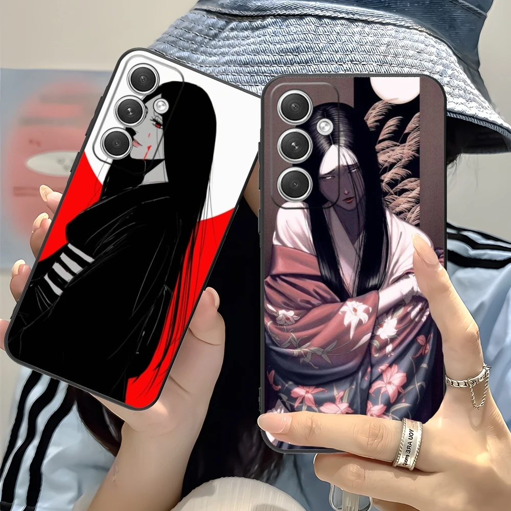 Bleach Unohana Cool Mobile Cell Phone Case for Samsung Galaxy S24 S23 S22 S21 S20 S10 S9 Plus FE Ultra Lite Black Cover Shell