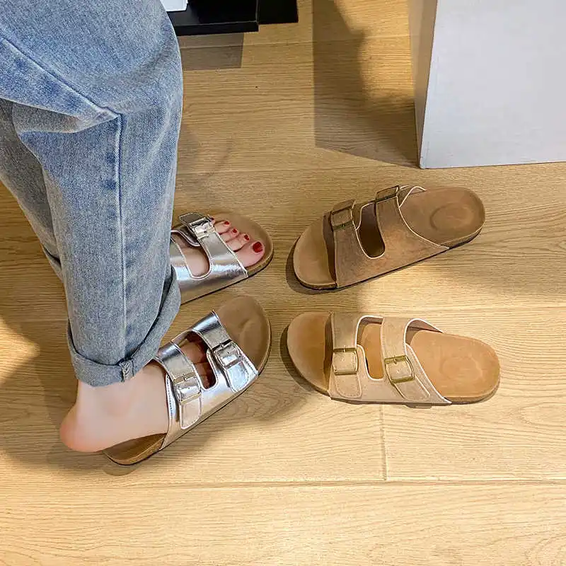 Nonslip Half Women's Orange Shoes Beach Flip Flop Woman Sandals Summer Sneakers Sport 2025summer Functional Hospitality