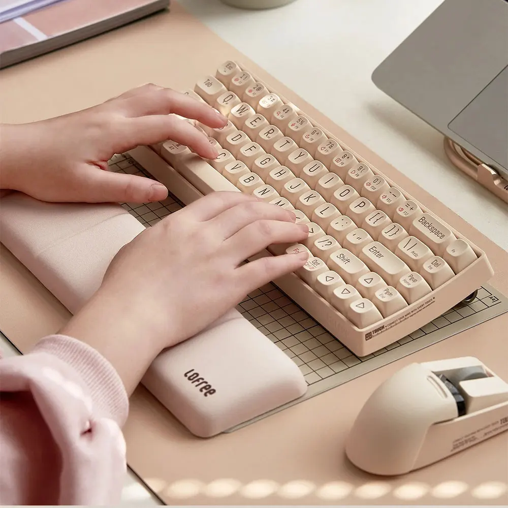 Lofree Memory Foam Wrist Rest Thickened Ergonomic Support for Mechanical Keyboard Typing Office Gaming Comfort