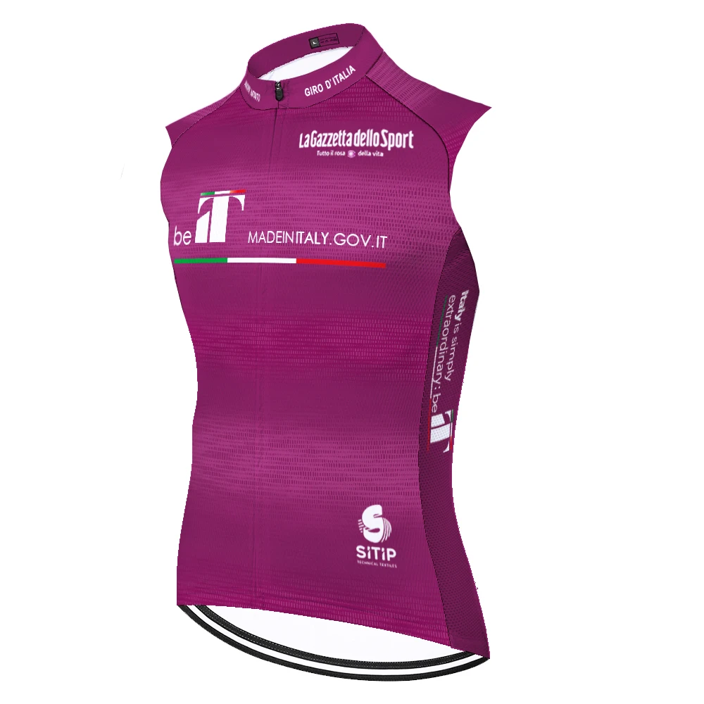 2025 Giro d'Italia Camisa de ciclismo sem mangas Tour De Italia Itália 자islav 자Maillot Ciclismo Hombre 자옷 Mtb Jersey