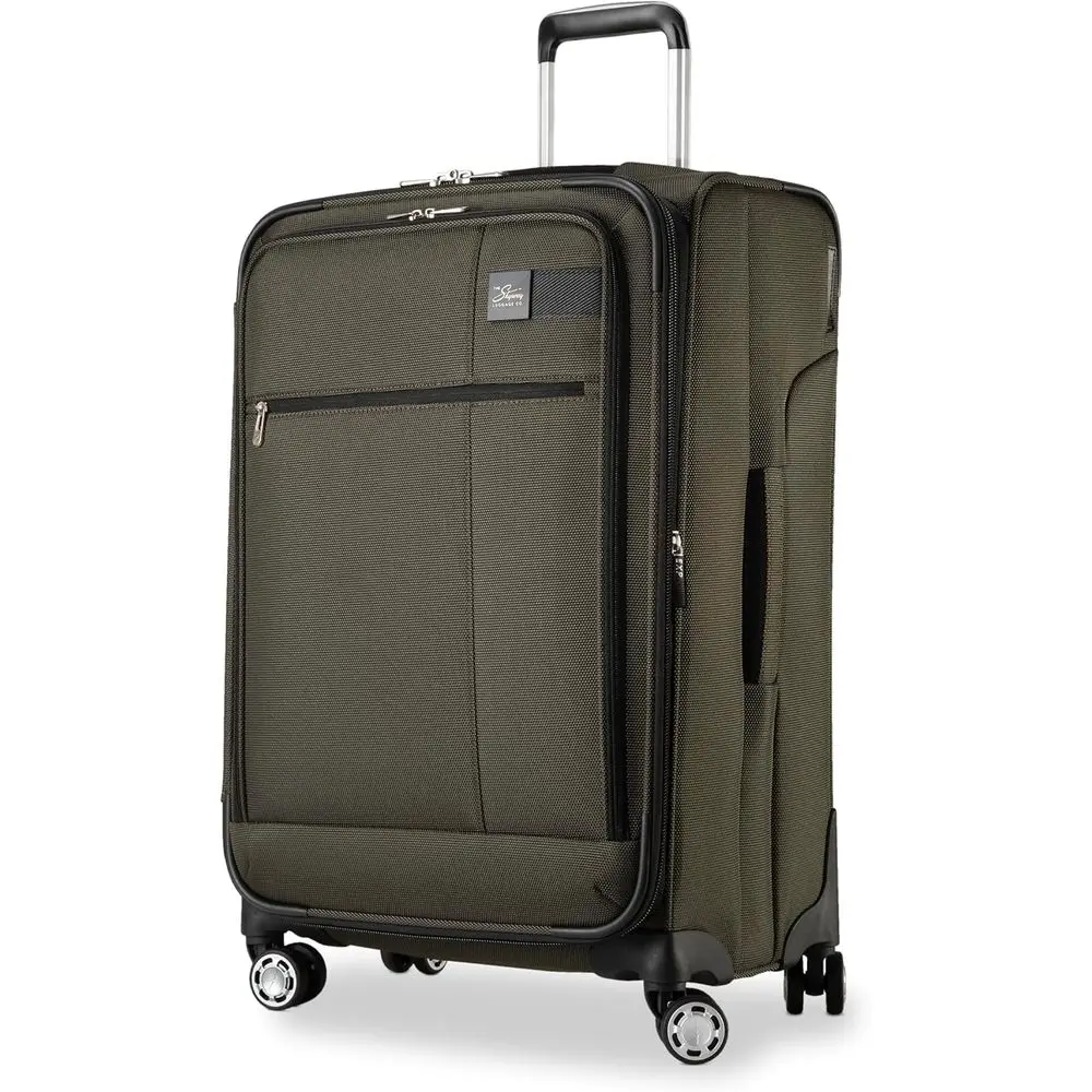 

24-дюймовый расширяемый чемодан-спиннер из соснового дерева на колесах