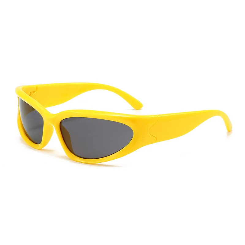 Y2K Cyberpunk Futuristic Sunglasses Unisex Photochromic Lens Punk Sports Cycling Millennial Influencer Retro Shades
