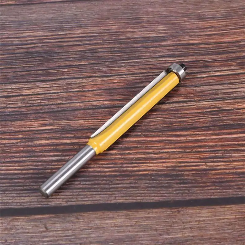 BMBY-4Pcs 2 Inch Height Extra Long Flush Trim Router Bit 1/4 Inch X 3/8 Inch Woodworking Milling Cutter For Wood DIY Tool