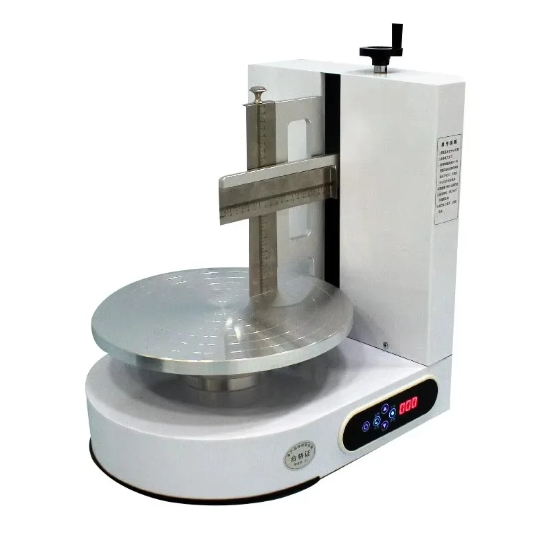 Automatic Cream Cake Coating Spreading Decorating Depositor Machines Birthday Cake Icing Smoothing Frosting Machine
