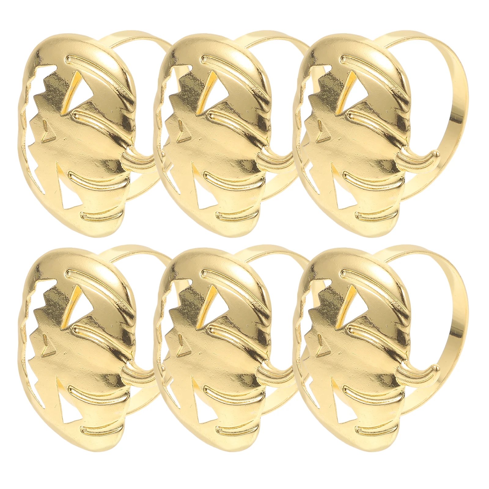

6 Pcs Pumpkin Napkin Rings Buckle Decors Fall Buckles Halloween Holder Adornment Christmas