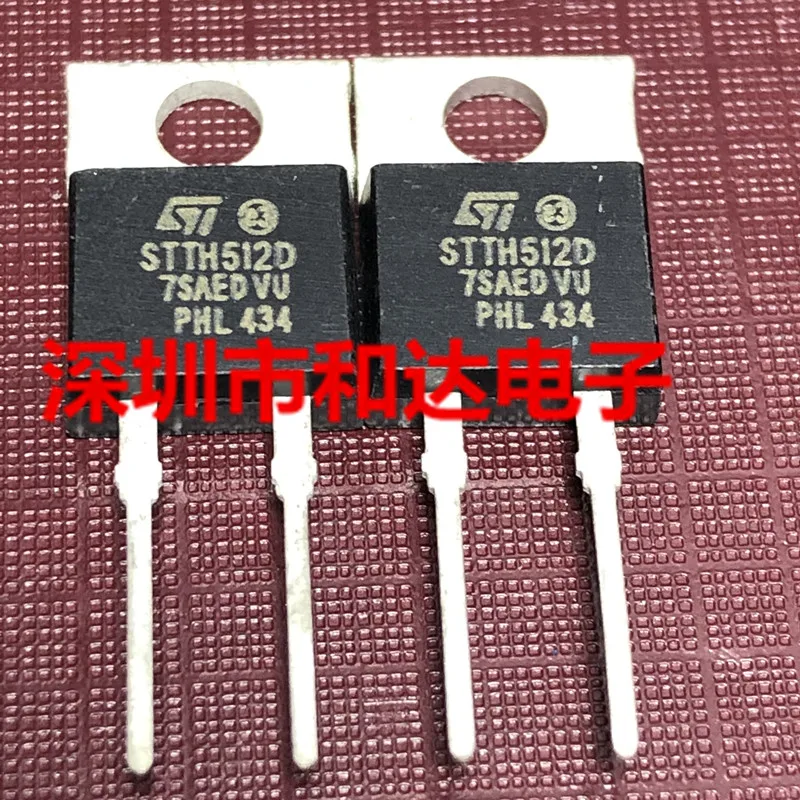 10pcs STTH512D  1200V 5A