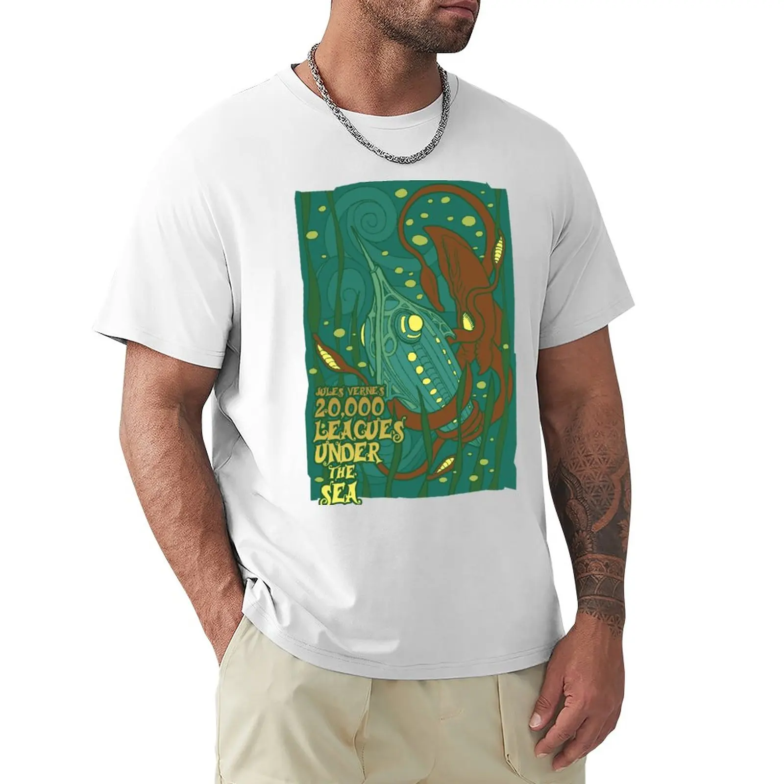 20,000 Leagues Under the Sea T-Shirt Short sleeve blank t shirts Short sleeve tee mens graphic t-shirts anime