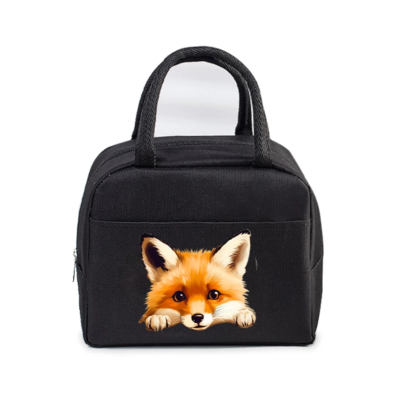 Fun 3D Cartoon Animal Portable Lunch Bag Durable Women Men Thermal Box Cartoon Lunch Handbags Cooler Insulated Food Lunch Bags