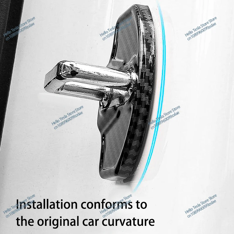 4 PCS Fashion Stainless Steel Car Covers Door Lock Protecting Cover Decoration For Tesla Model 3 Model Y S X Roadster Spacex