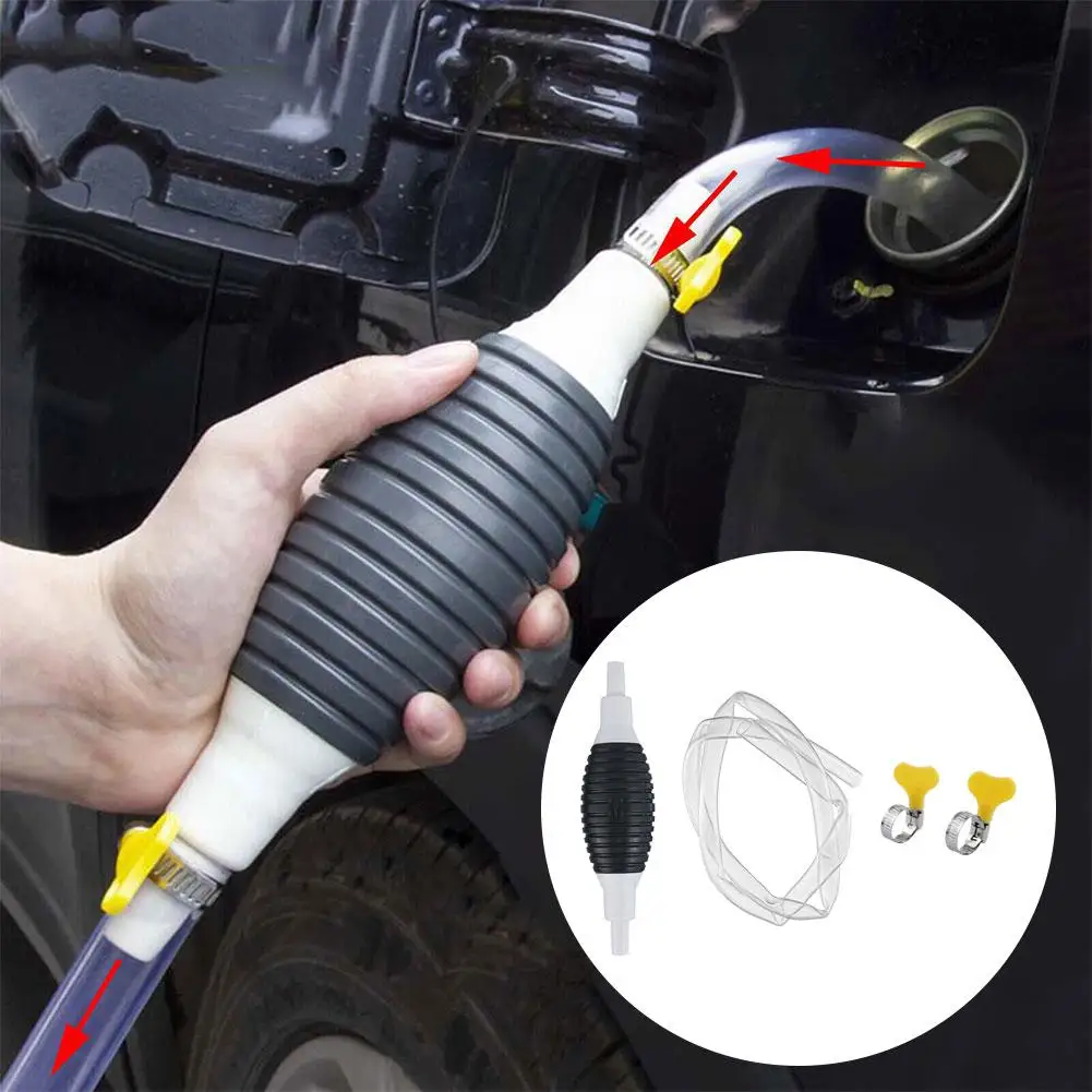 Manual Oil Saver Extrator, Gasolina Sucção Dispositivo, Sifão Sucção, Bomba De Gás com Copo, Transferência Do Carro, Acessórios De Combustível, D C7C5