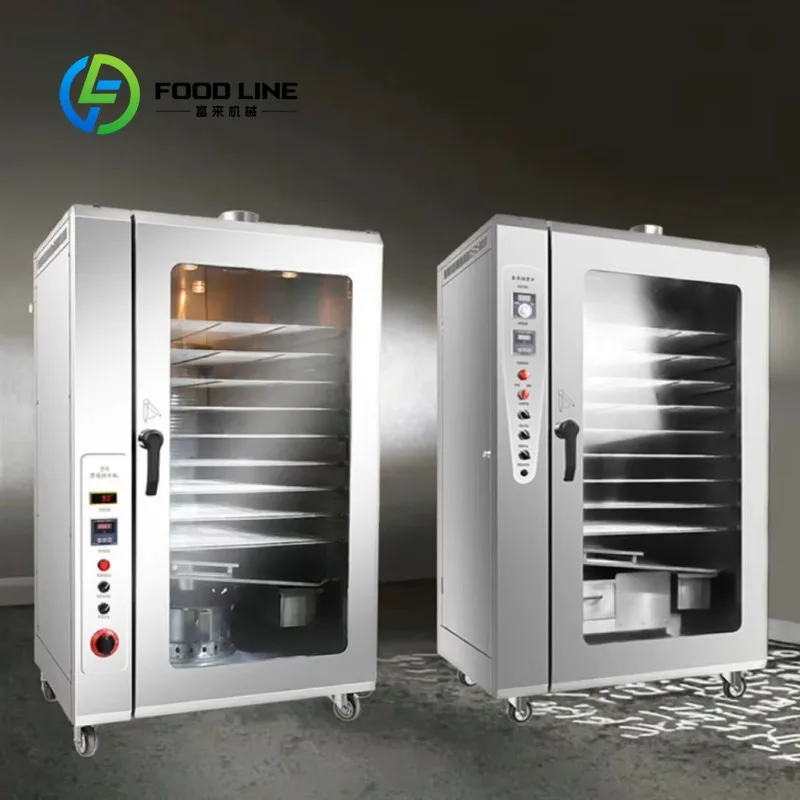 Customize Automatic Stainless Steel Smoker Machine Visible Glass Door for Meat Fish Chicken Smoking Drying Home Restaurant Use