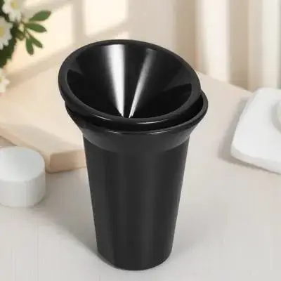 

Black Plastic Wine Spittoon Ice Bucket 6.48x4.79x4.79in Multi Functional Round PP Tub for Wine Tasting Events Bars Chilling