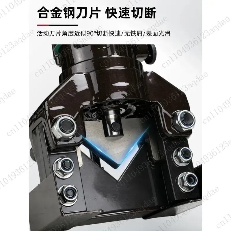 Angle iron punching and cutting chamfering machine Industrial grade plug-in electric hydraulic angle steel chamfering machine