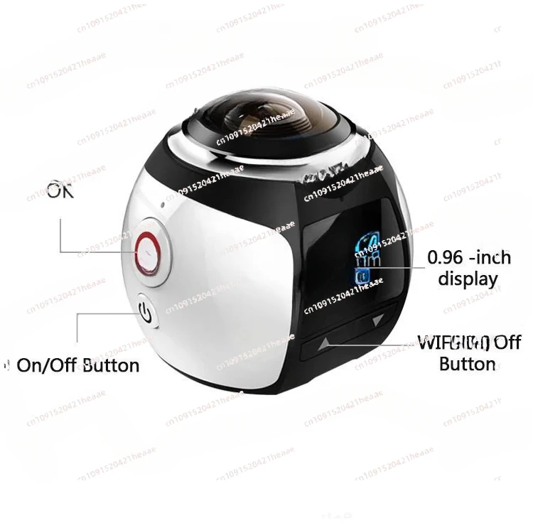 

Suitable for 4k Wifi Mini DV Sports Action 360 Degree Panoramic VR Camera Supports Android APP