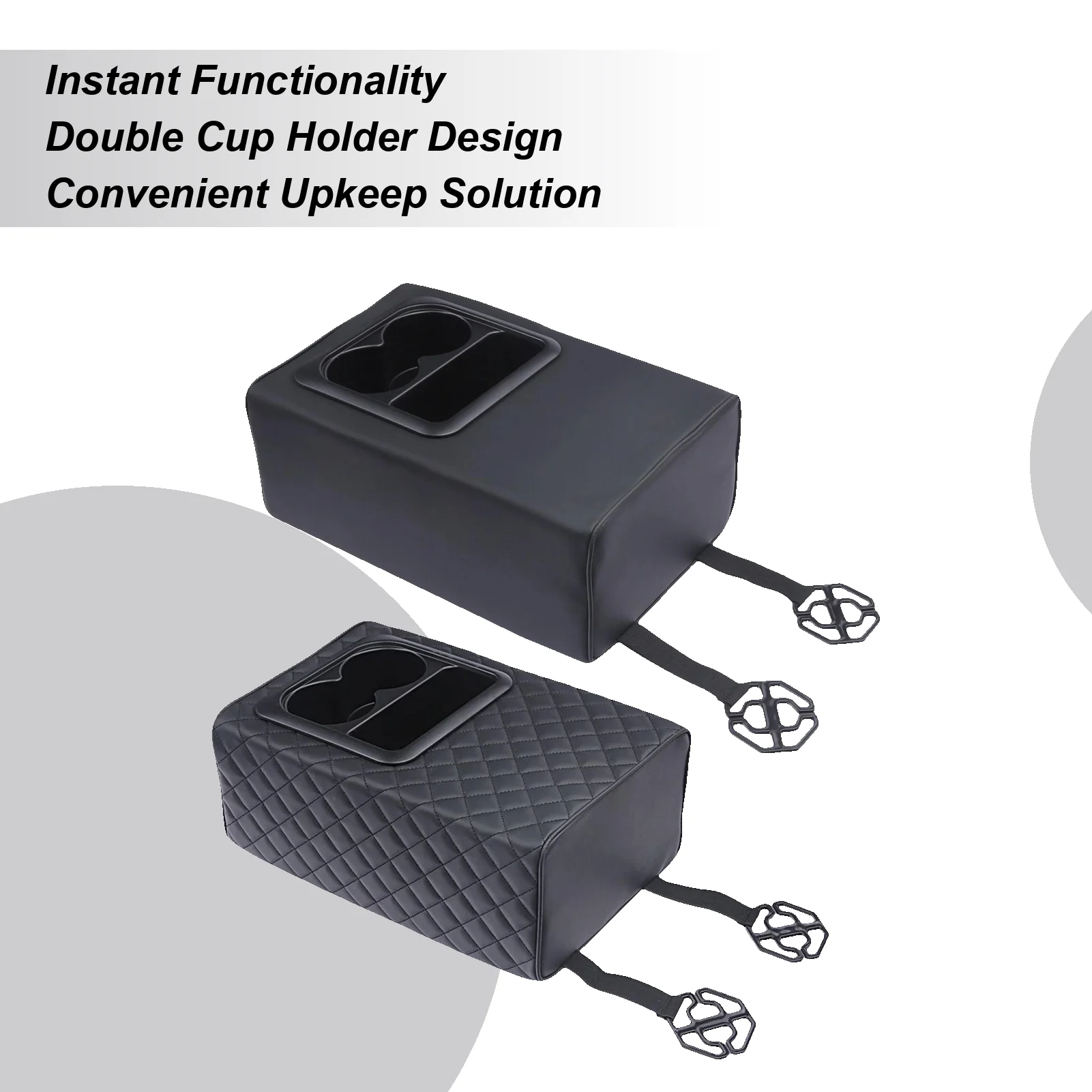 

Подлокотник на заднем сиденье, консольный ящик, автомобильный подлокотник с подстаканником, подлокотник на заднее сиденье автомобиля, 2-рядный консольный ящик для внедорожника, грузовика, седана
