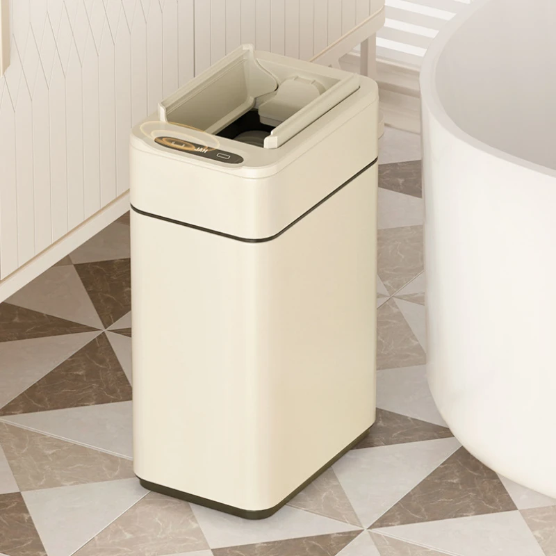 9L 15L 20L Smart Trash Can Stainless Steel Automatic Sensor Wastebasket Waterproof Electronic Kitchen Trash Bin Toilet Garbage