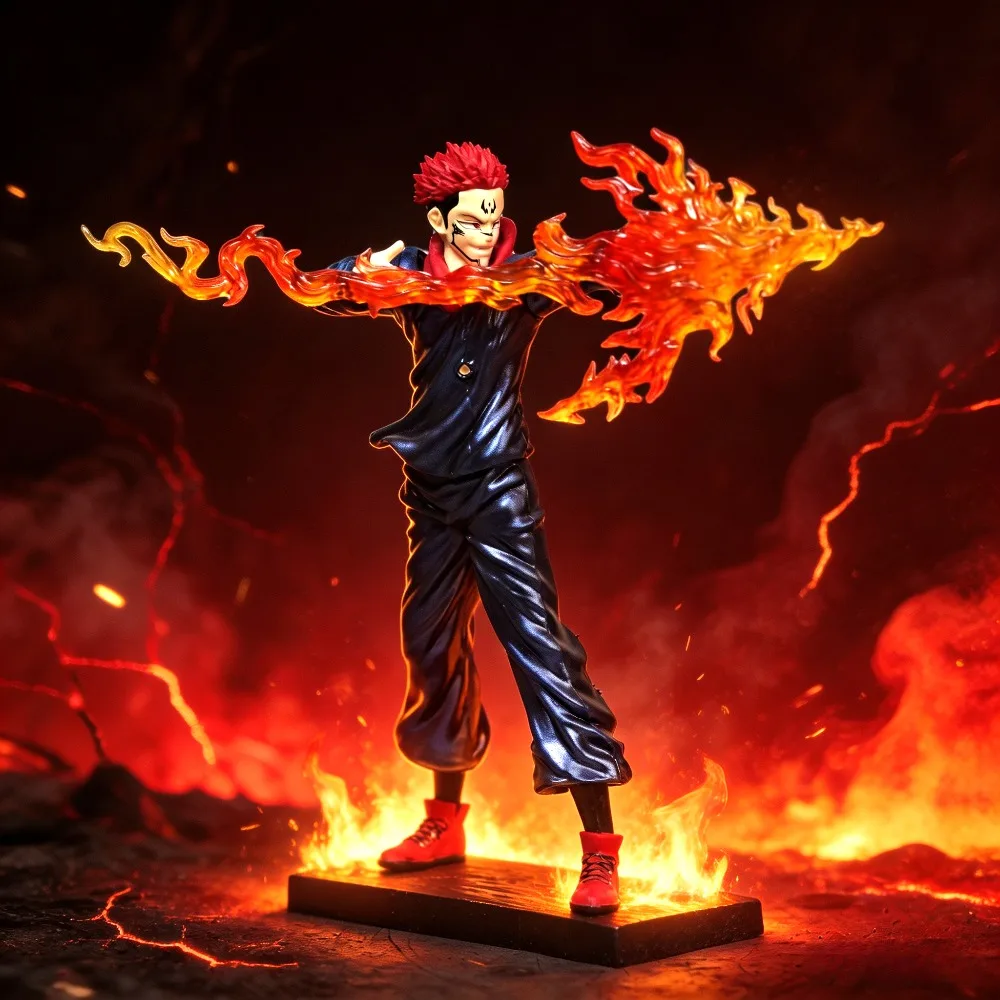 19,5 cm Anime Jujutsu Kaisen Figur Ryomen Sukuna Actionfiguren PVC-Statue Schreibtisch-Ornament Sammlerstück Modell Spielzeug Geschenke