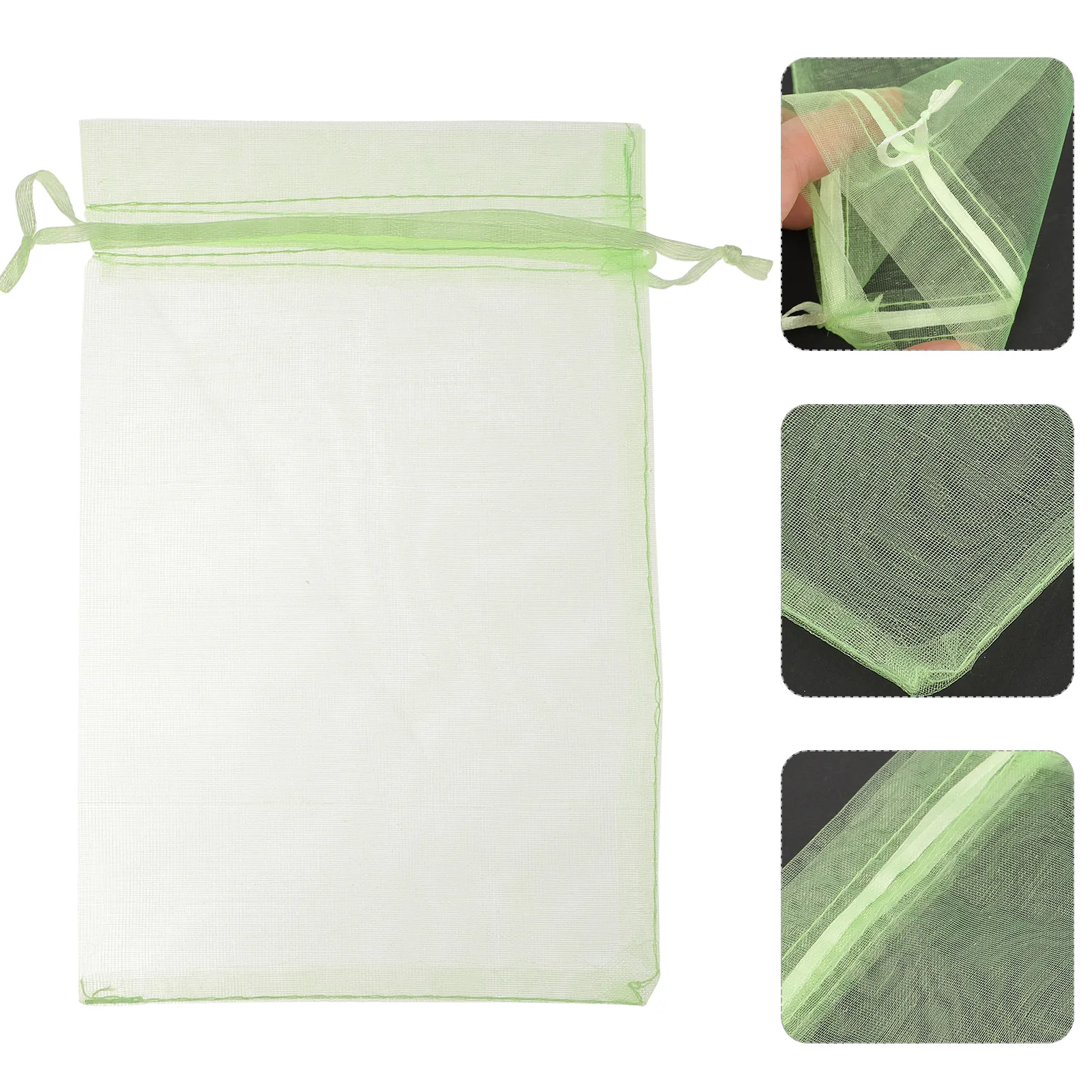 

100 Pcs Fruit Protection Network Cover Bags for Trees Grape Strawberry Grow Nets to Polyester Protector Breathable