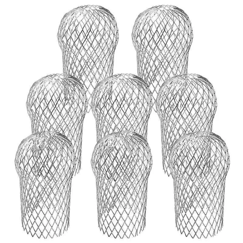 Anti Clog Leaf Strainer Aluminum Alloy Gutter Drain Filter Round Square Drain Pipe Outdoor Debris Blocking Guard