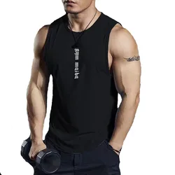 NEW summer Bodybuilding Tank Tops Men Gym Workout Fitness sleeveless shirt Male Undershirt quick-drying Casual Sports Vest