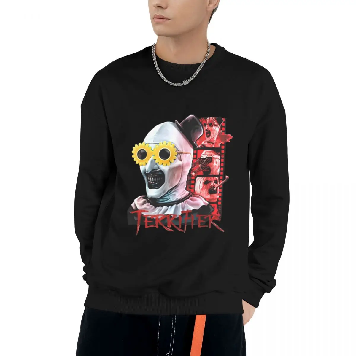 Art The Clown Terrifier 2024 New Cotton Blend Sweatshirt for Men Women Casual Sport Design Round Neck Pullover