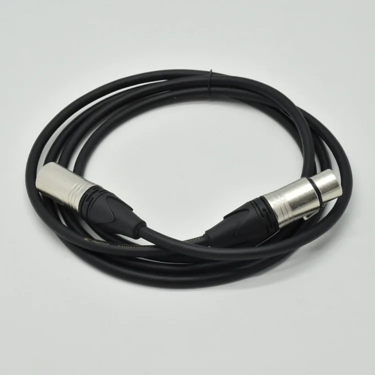 XLR cabeça microfone e conector de áudio, Karaoke cartão torneira com cabo, 5-Core, 3-Core