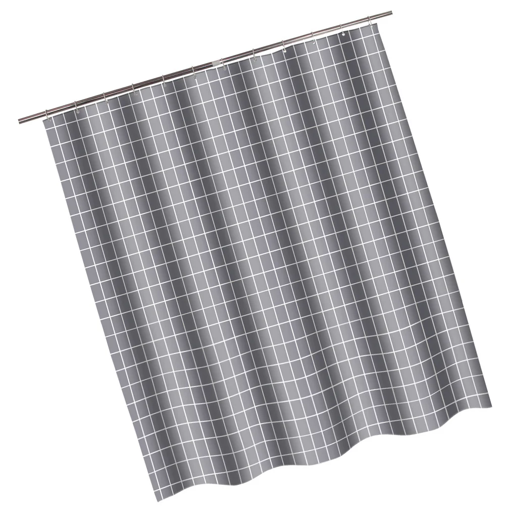 

10 Polyester Size Check Pattern Polyester Bathroom Curtain For Home Bathroom Shower Curtain Decor