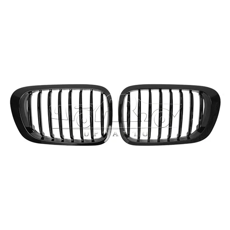 

E46 Front Grille Glossy Black Car Bumper Kidney Grille BMW 3 Series E46 2 Doors 1998 1999 2000 2001 Front Grille