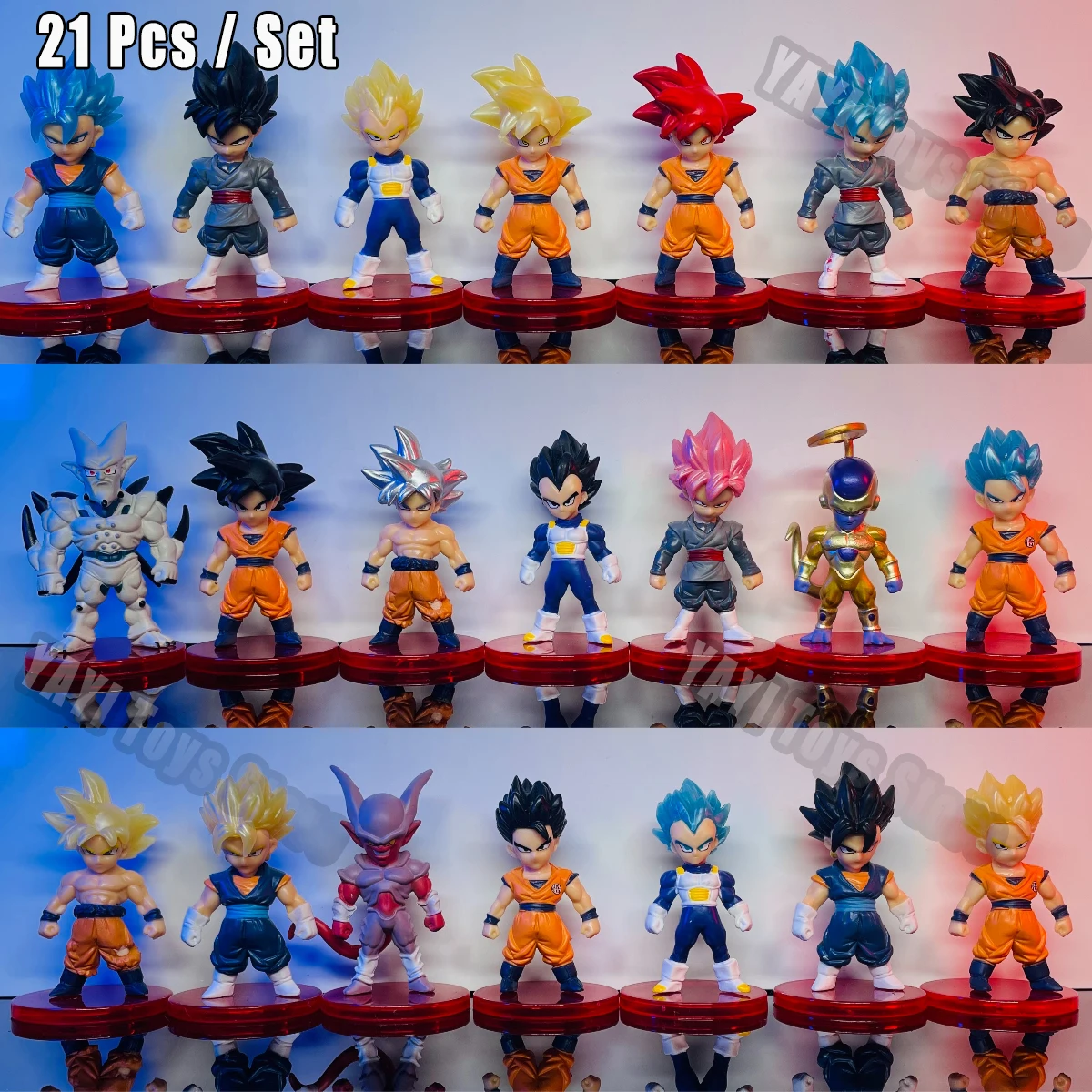 Dragon Ball Z Super Saiyan Son Goku Anime Figuur Son Gohan Vegeta Broly Piccolo Majin Buu Set Action Beeldje Model Geschenken Speelgoed