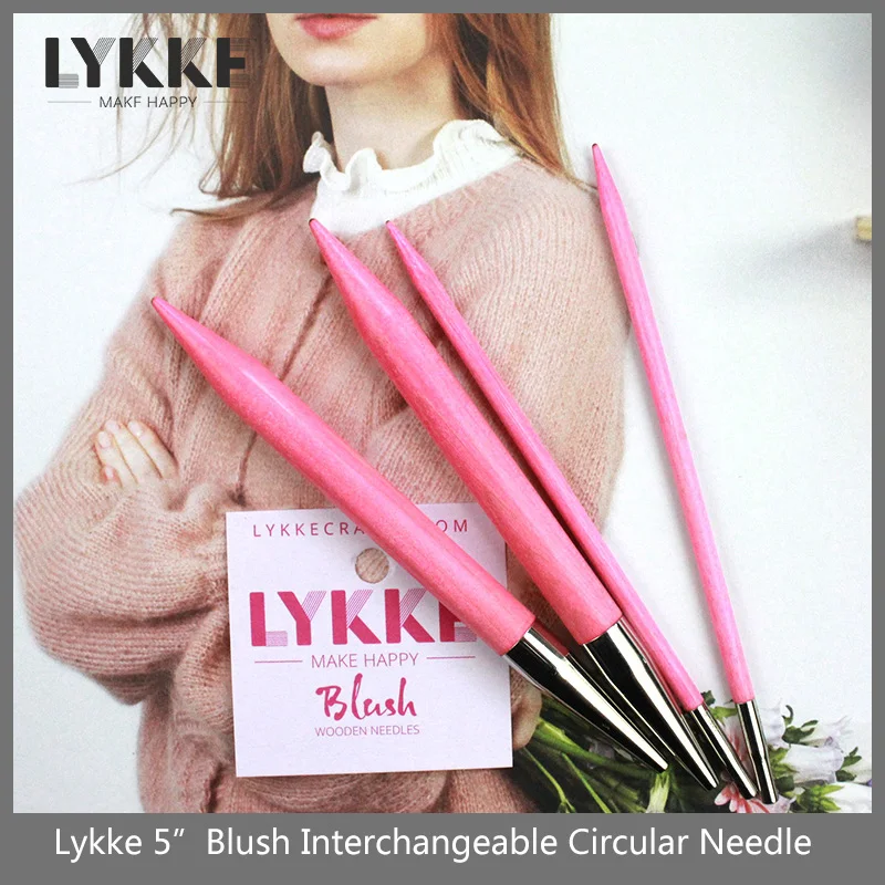 LYKKE Blush 5''/11.5cm Interchangeable Knitting Needles Tip